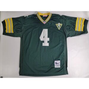 M&N NFL Packers 4 Brett Favre Throwback Jersey 75th Anniv. Patch Sz 54 Rare 1993